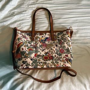 Tory Burch Medium Kerrington Birds of Paradise Tote